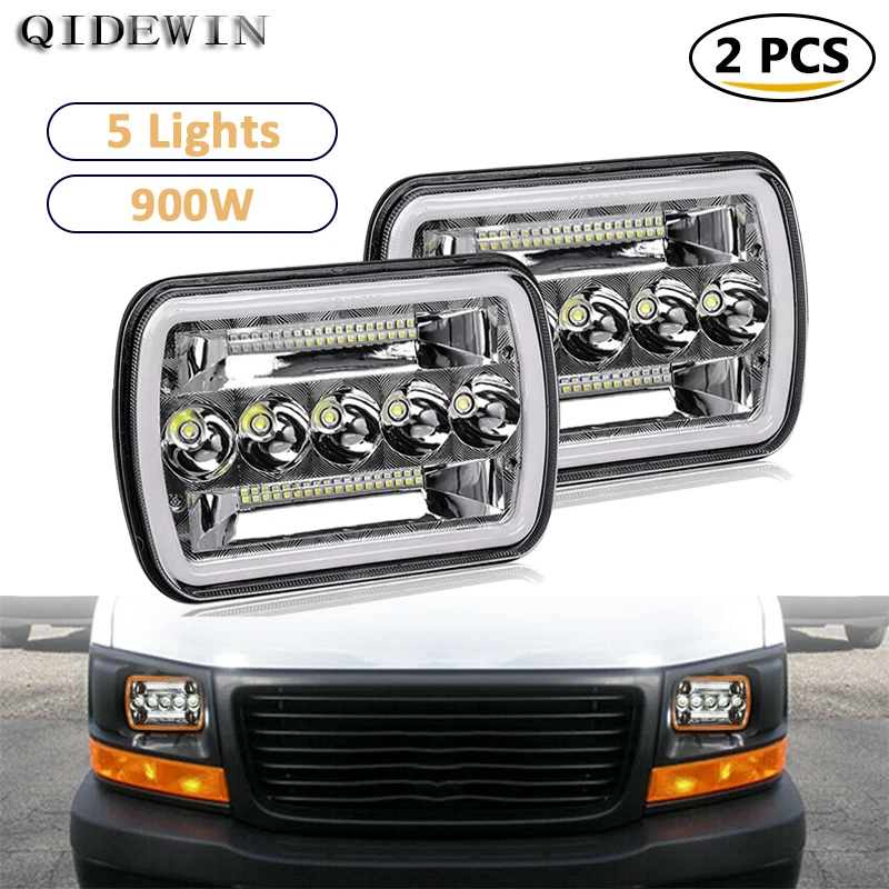 7 inch 90W High Power Retrofitting off-road Headlights Motorcycle Daytime Running Light for Wrangler 2PCS LED Car Work Lights