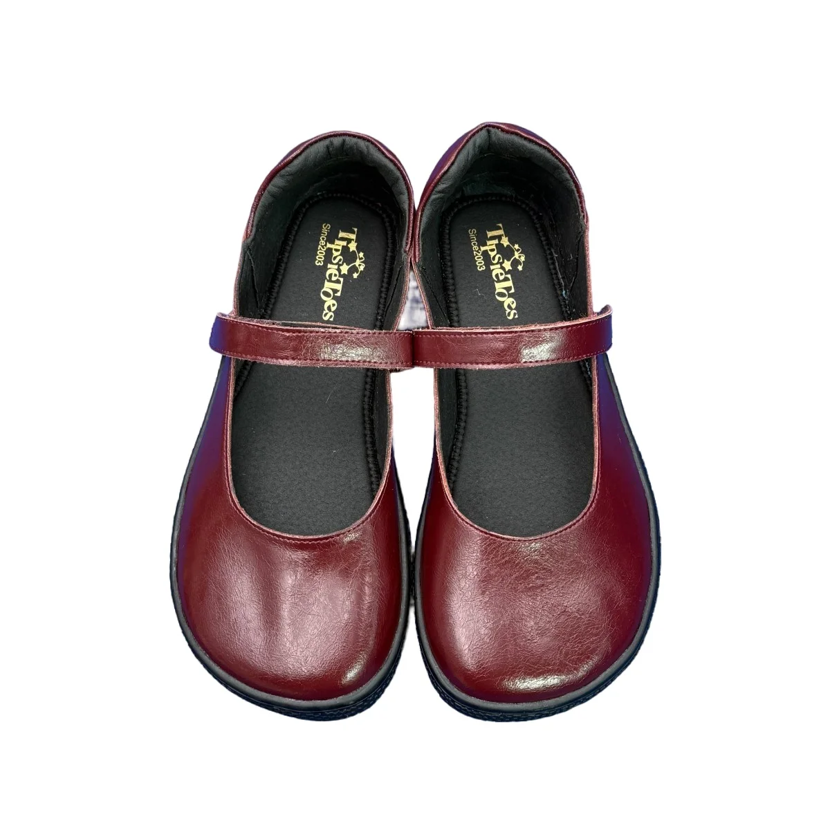 Tipsietoes 2025 Sprinng Autumn Barefoot Leather Ballerina For Women With Flat Soft Sole Zero Drop Wider Toes Box Light Weight