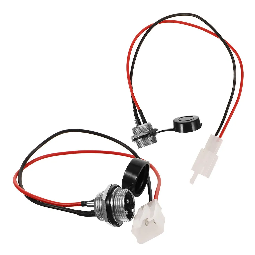 

2Pcs Motorcycle Charging Connector Stable Power Replacement Scooter Charging Port Assembly Electric Scooter Accessories Cable