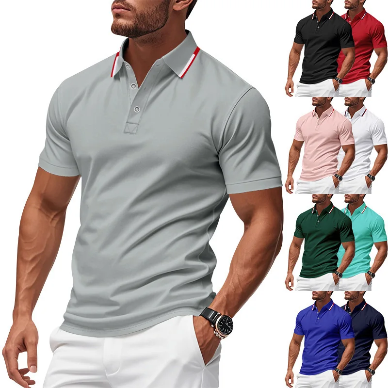 

Asian ort Sve Button Golf irt Loose Fit Summer Sportswear Pure Color Knitted Sweater Casual Ne Design