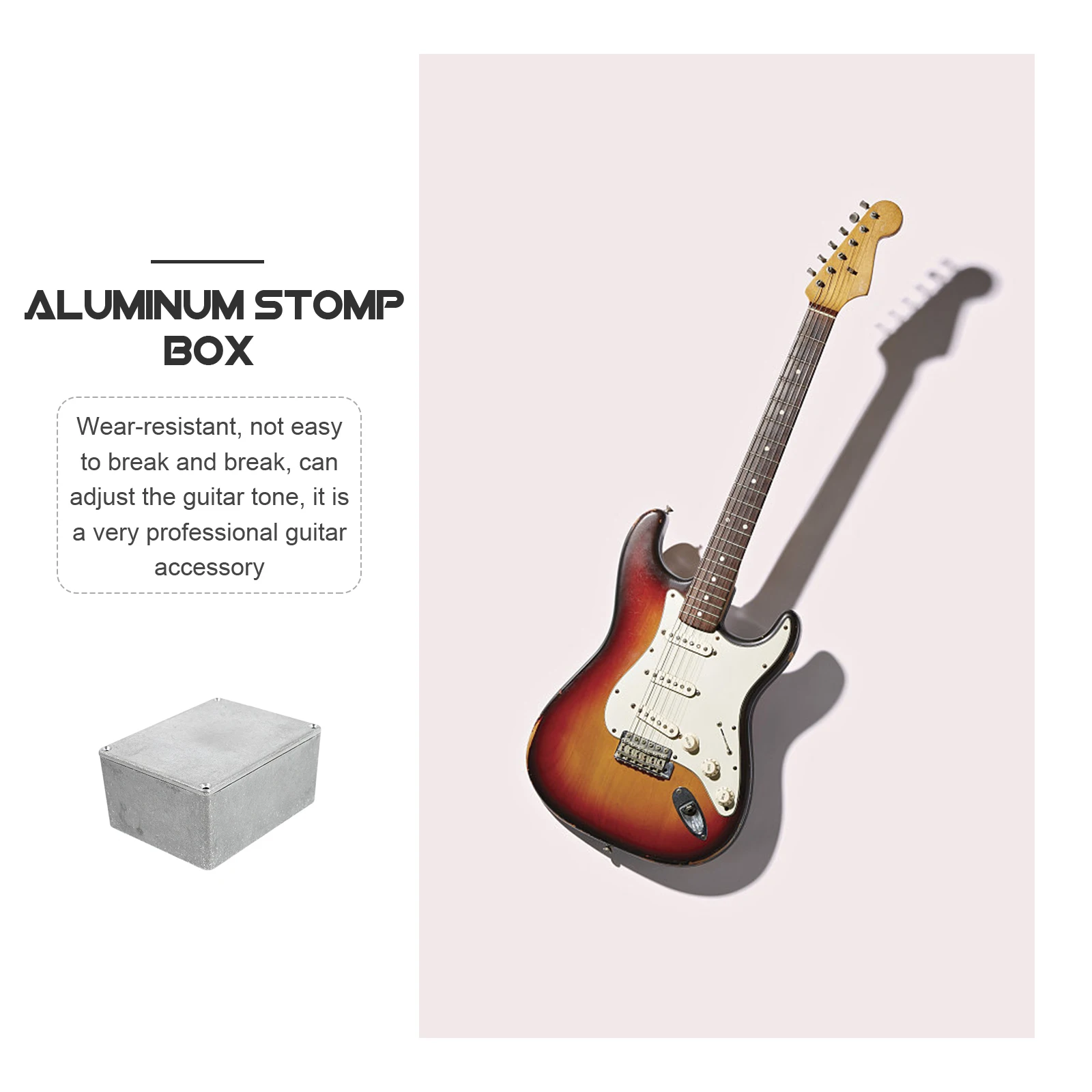 

Effect Aluminum Box Guitar Effects Pedal Accessory Case Enclosure Effector Silver