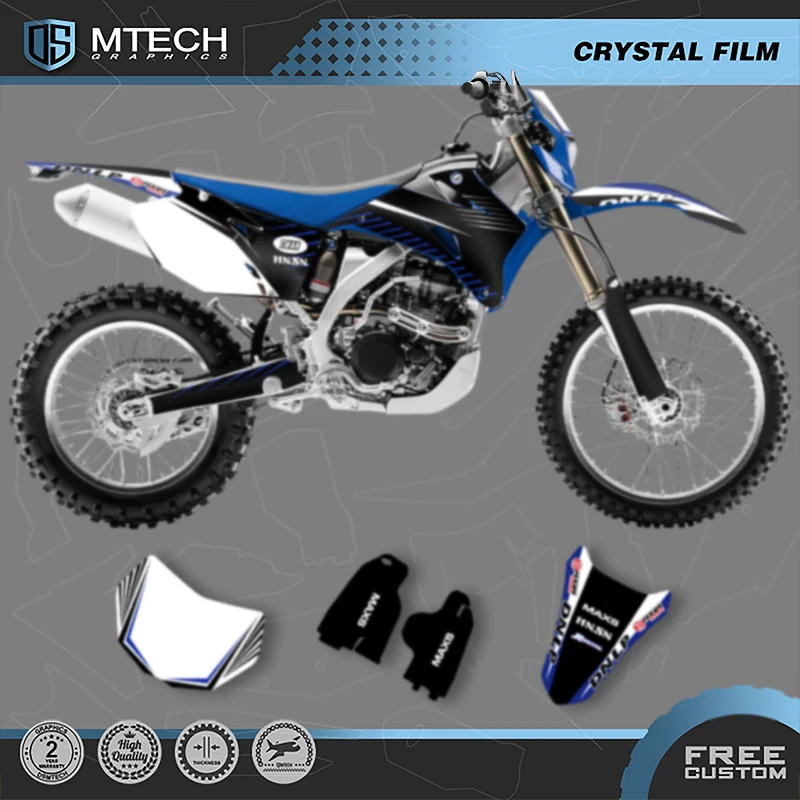 DSMTECH Motorcycle Graphics Decals Stickers Kits For Yamaha WR250F WRF250 2007- 2014 WR450F WRF450 2007-2011 008