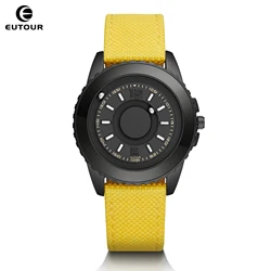 EUTOUR-Montre de sport à quartz étanche pour homme, concept magnétique original, luxe minimaliste, bracelet en toile à la mode