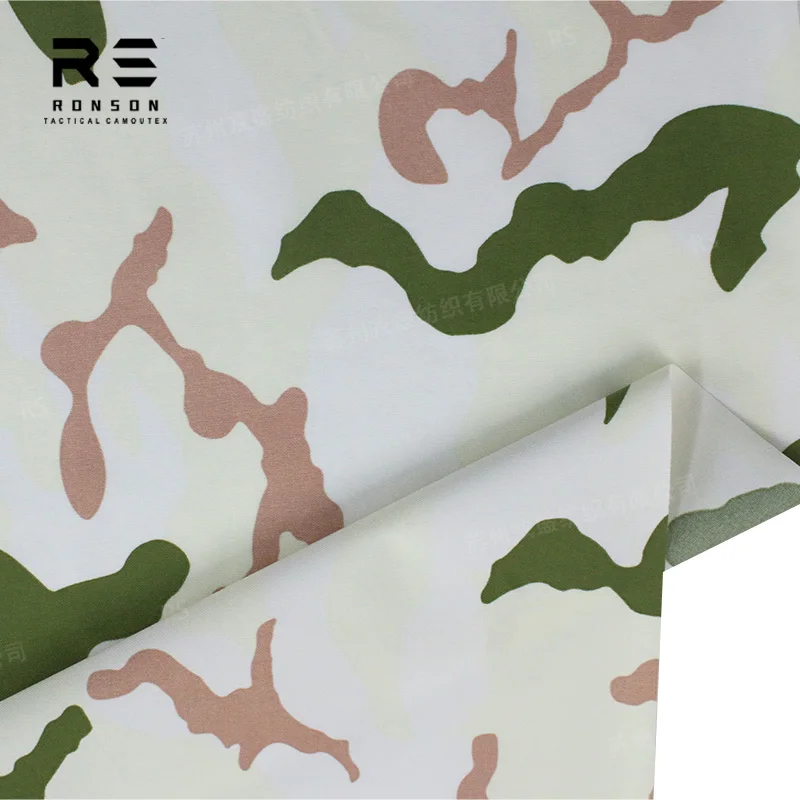 hot sale 500D nylon oxford French Tundra Camo tactical fabric use for bag vest in stock