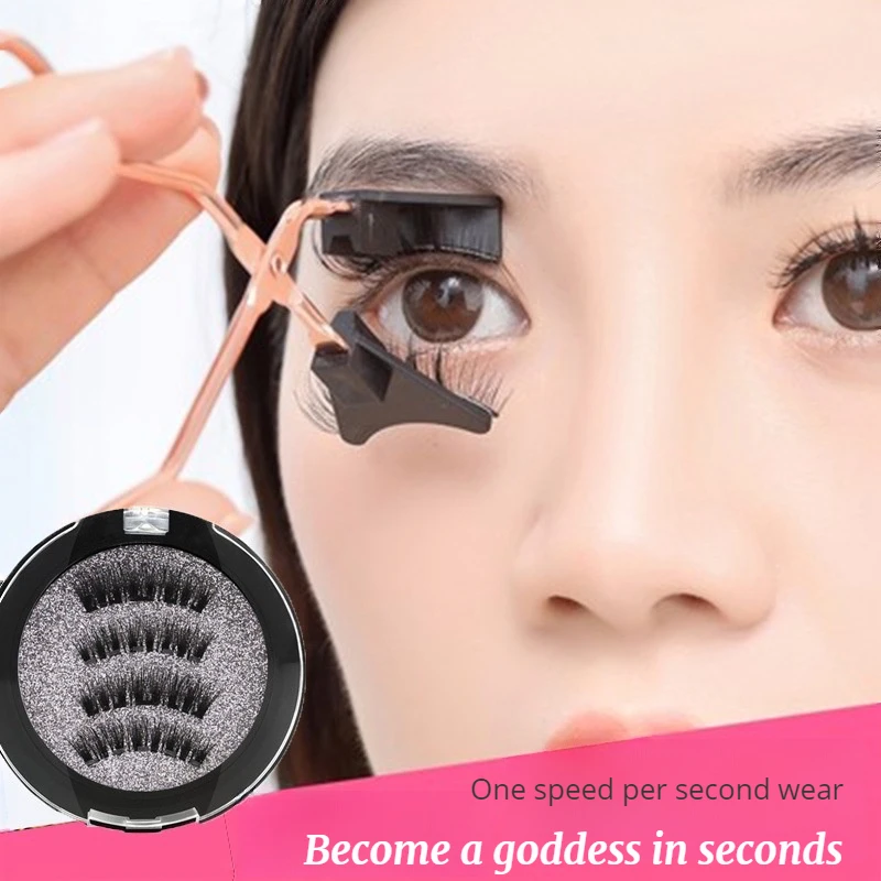 Magnetische Absaugung falsche Wimpern, übernat ürliche, volle Streifen, ultra weiche Simulation, wieder verwendbare Wimpern verlängerung