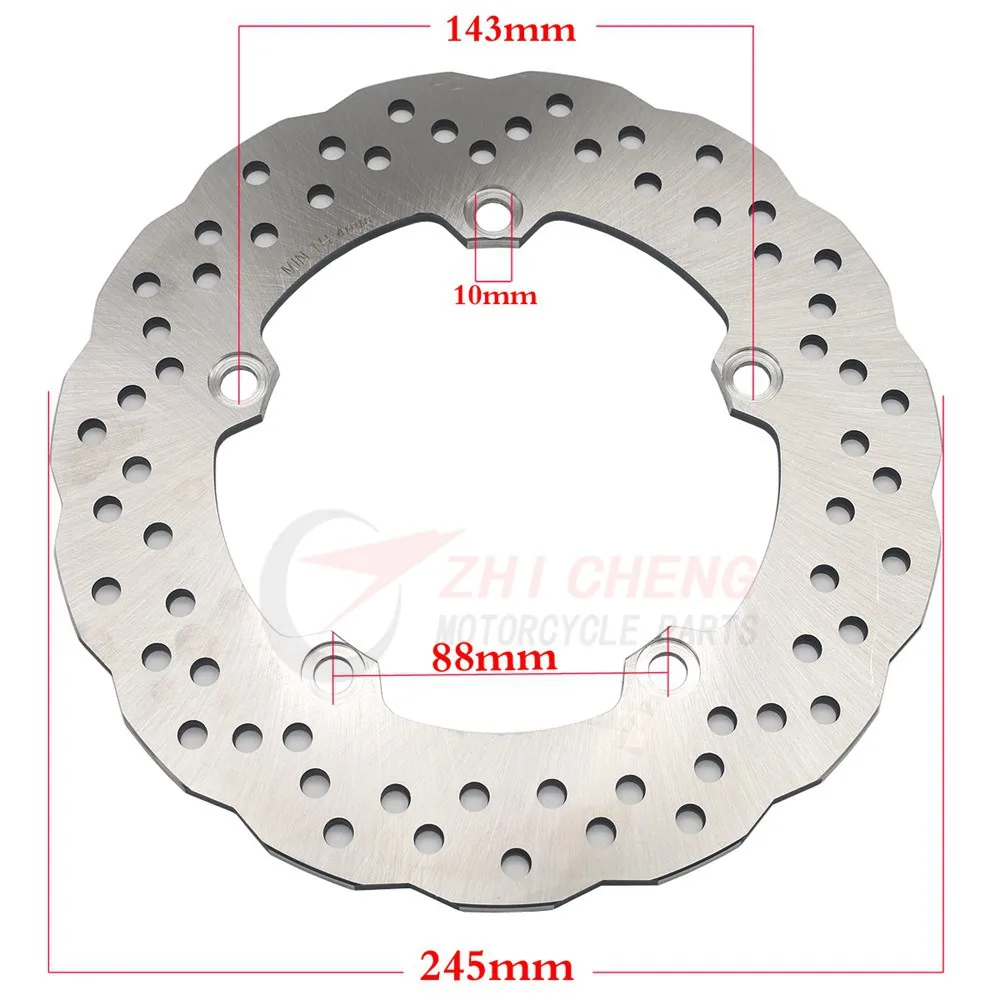 245mm For Yamaha MT-07 MT07 689cc MT-09 MT09 Sport Tracker MT850 2014 2015 2016 2017 to 2021 Motorcycle Rear Brake Disc Rotor