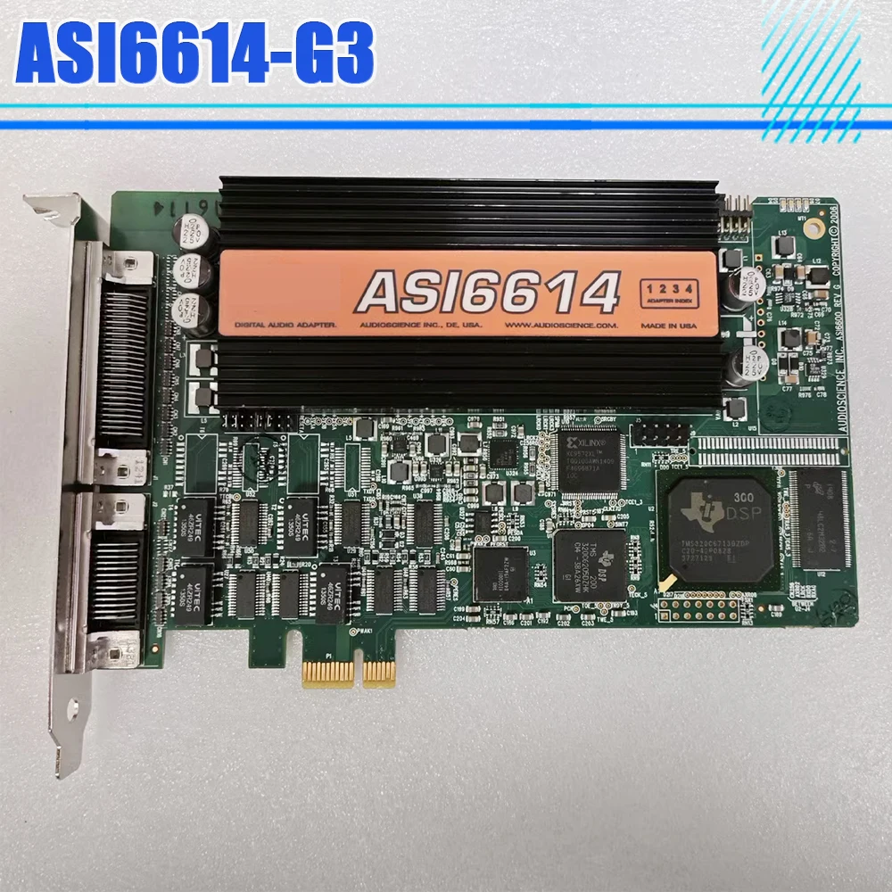 

ASI6614 ASI6600 REV G For AudioScience Professional Audio Sound Card ASI6614-G3