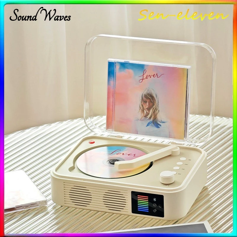 

Yinwei I10 CD Player Portable Bluetooth Speaker Kpop Album Music Player HiFi Sound Stereo Audio Home Desk Decoration