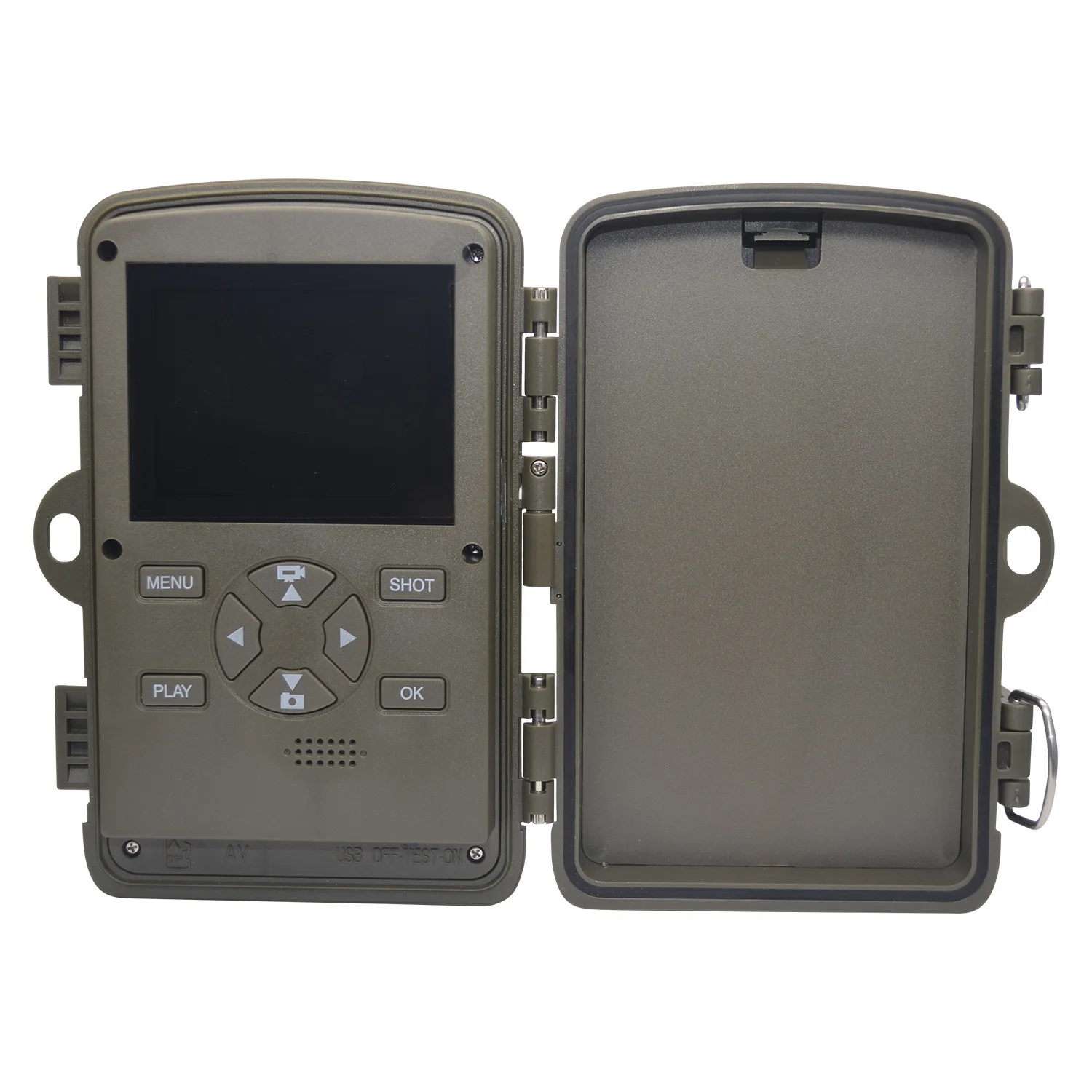 4K HD Outdoor Camouflage Camera Infrared Night Vision Waterproof Monitoring Camera H8201 Wildlife Observation Camera Double Iens