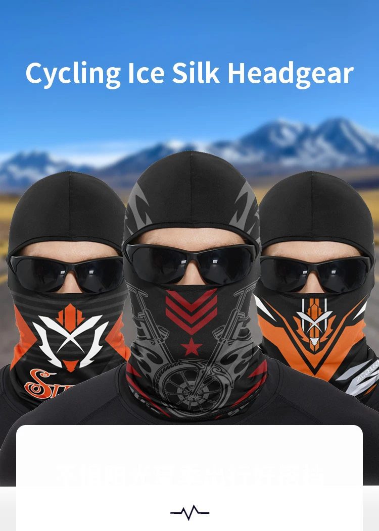 Motorrad Reiten Maske Clown Geist Schädel Sonnenschutz Schnell trocknend Balaclava Sommer Männer Outdoor Fahrrad Kopf Abdeckung Hals Abdeckung – Detail 1