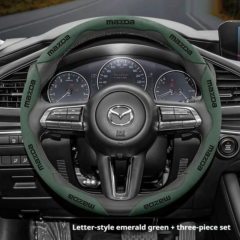 

Anti-Slip Buckle Segmented Suede Steering Wheel Cover For Mazda 3 Cx5 6 2 Cx30 Cx3 Cx-5 Cx7 Cx50 6Gj Bt50 3Sport Cx60 Ez6 323 Mx