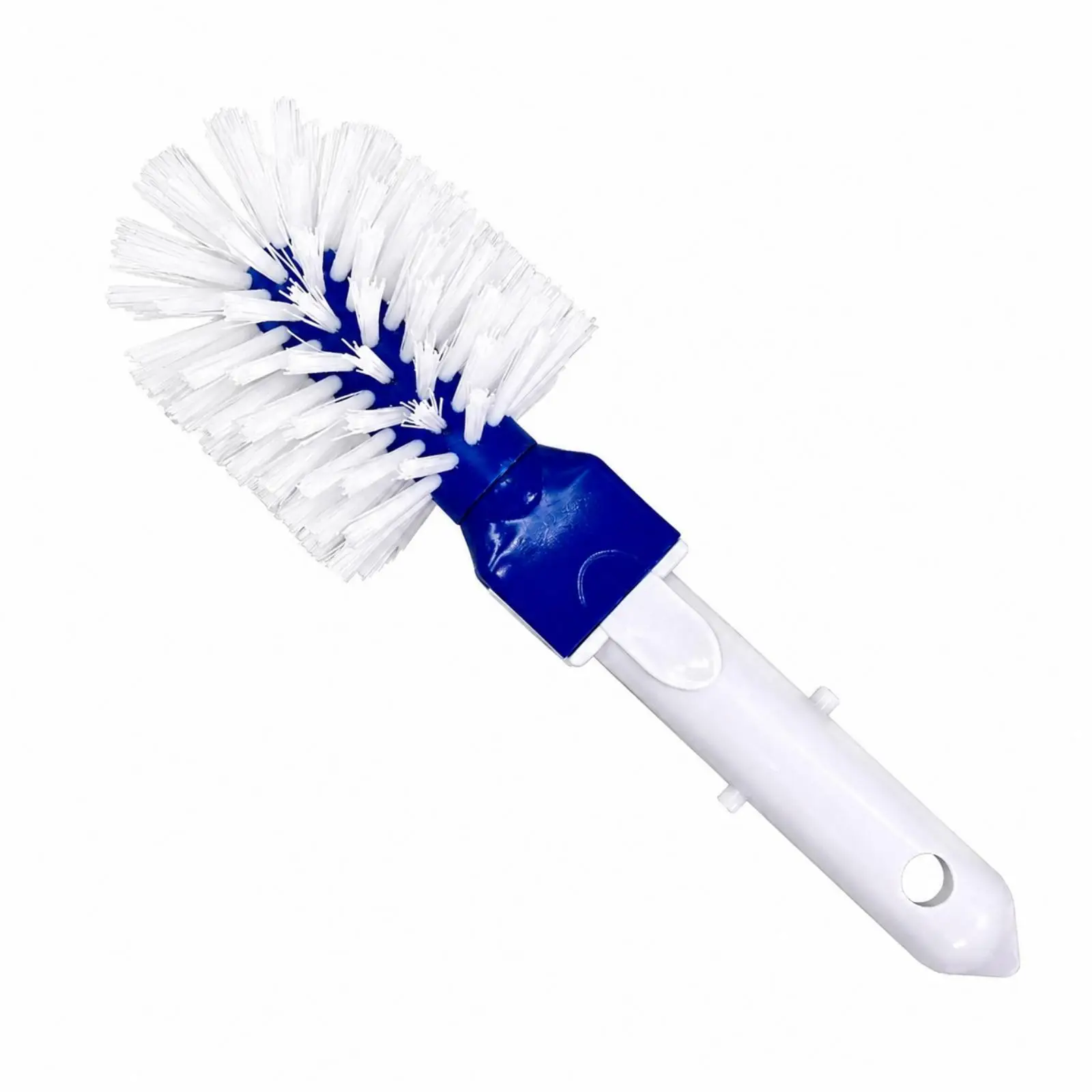 Handheld Pool Scrub Brush for Bathtub Edges Drain Openings and Curved Surfaces with Built in Hanging Loop