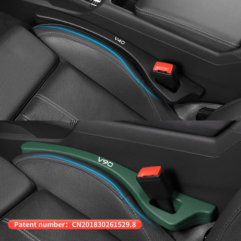 2Pc Car Seat Gap Plug Seam card seam leak-proof strip Seat Gap Anti-drop Filling Strip For Volvo v40 v50 v60 v90 2011 2018