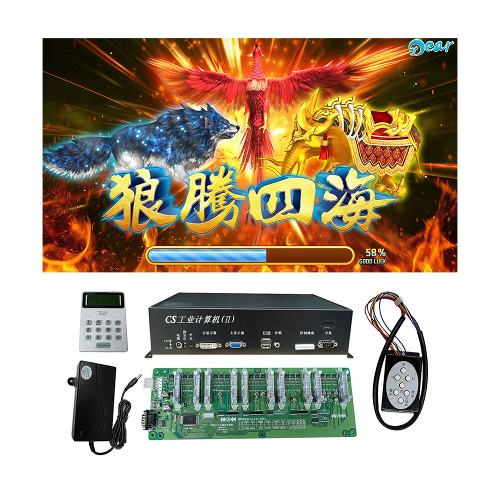 Popular 4/6/8/10 Players Fisherman Club 3 Fish Hunter Arcade Shooting Game Machine Host Accessories