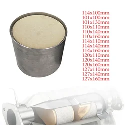 Three Way Round Ceramic Substrate Universal Catalytic Converte EURO 1 400 Cpsi High Flow 101/114/120/127*100 Mm Sport Catalyst