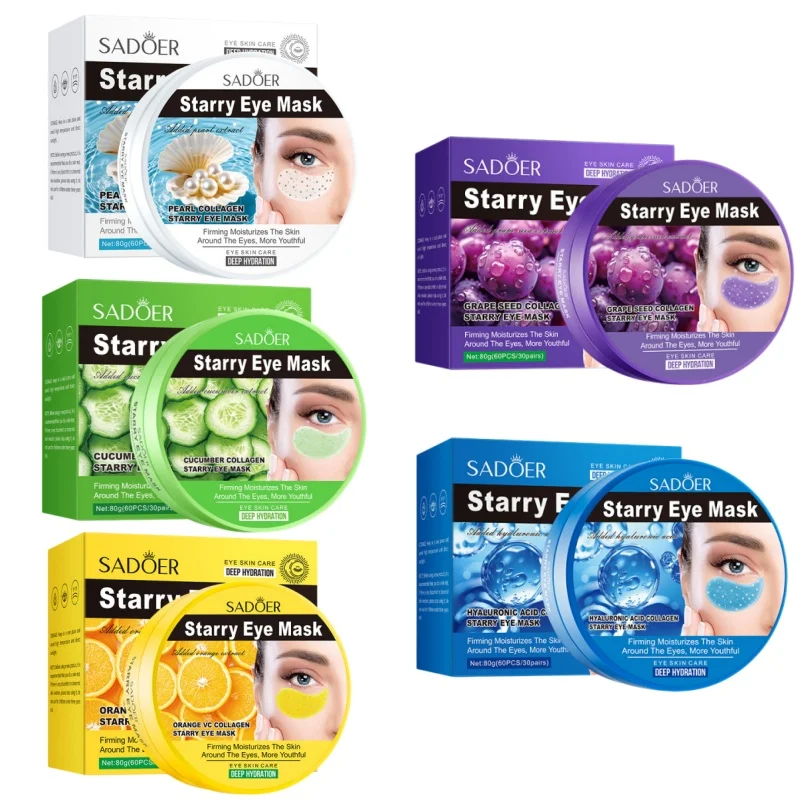 Collagen Starry Sky Eye Mask, Containing Collagen, Sodium Hyaluronate and Other Skin-Beneficial Ingredients, Improves Dryness Around the Eyes, Makes the Skin Around the Eyes Firm, Plump, and Has a Light Texture That Is Firming and Moisturizing. Multiple Styles Are Available