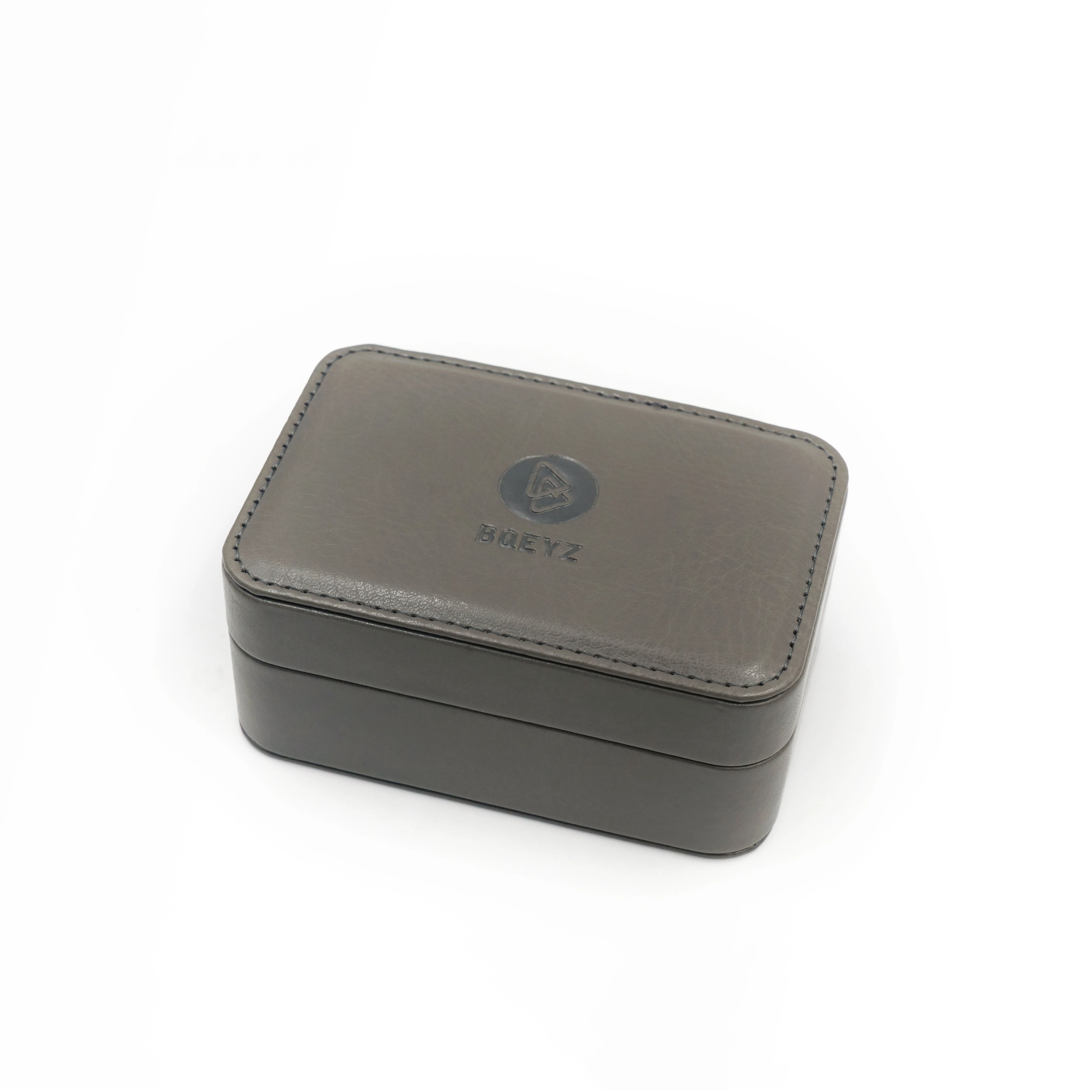 BQEYZ Brown Leather Earphone Cable Storage Box