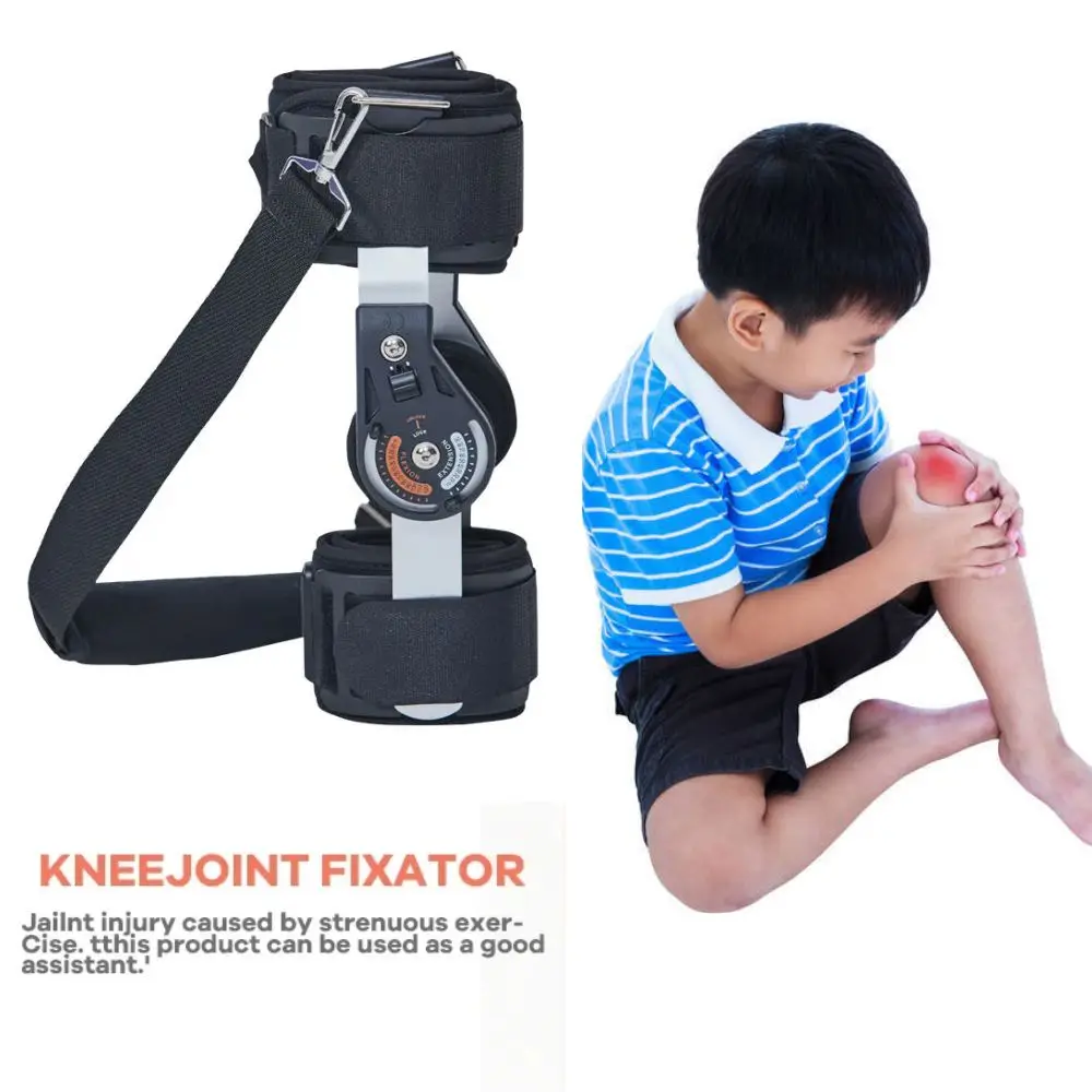 Medical Child Orthosis Post Op Knee Immobilizer-Orthopedic Patellar Stabilizing Locking Knee Brace-For Fracture Knee Support
