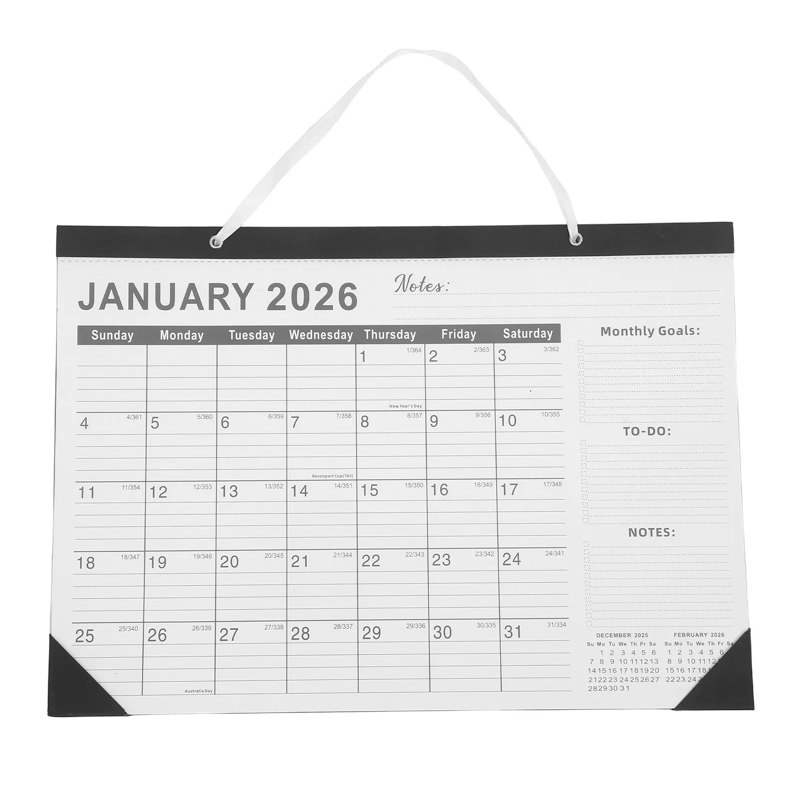 

Wall Calendar Hanging Monthly Planner 18 Month 2026.1-2027.6 Large Date Blocks Family Office Business Home Decor