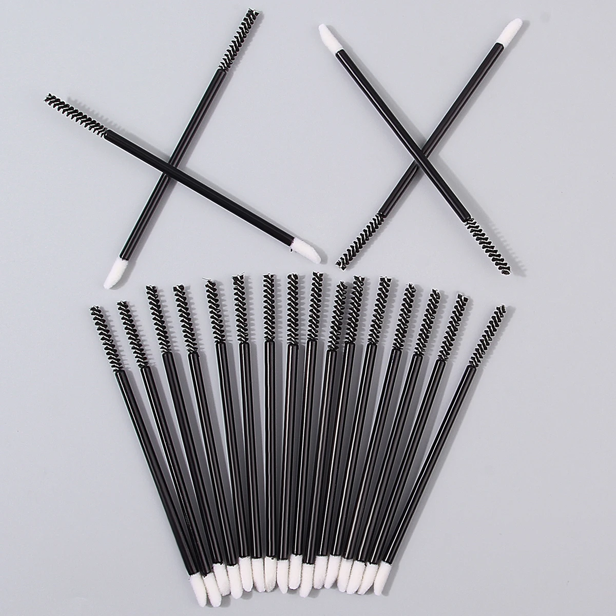 Ensemble de pinceaux de maquillage à double tête, brosse à mascara en spirale, brosse à lèvres douce, outil de maquillage professionnel multifonctionnel 20 pièces