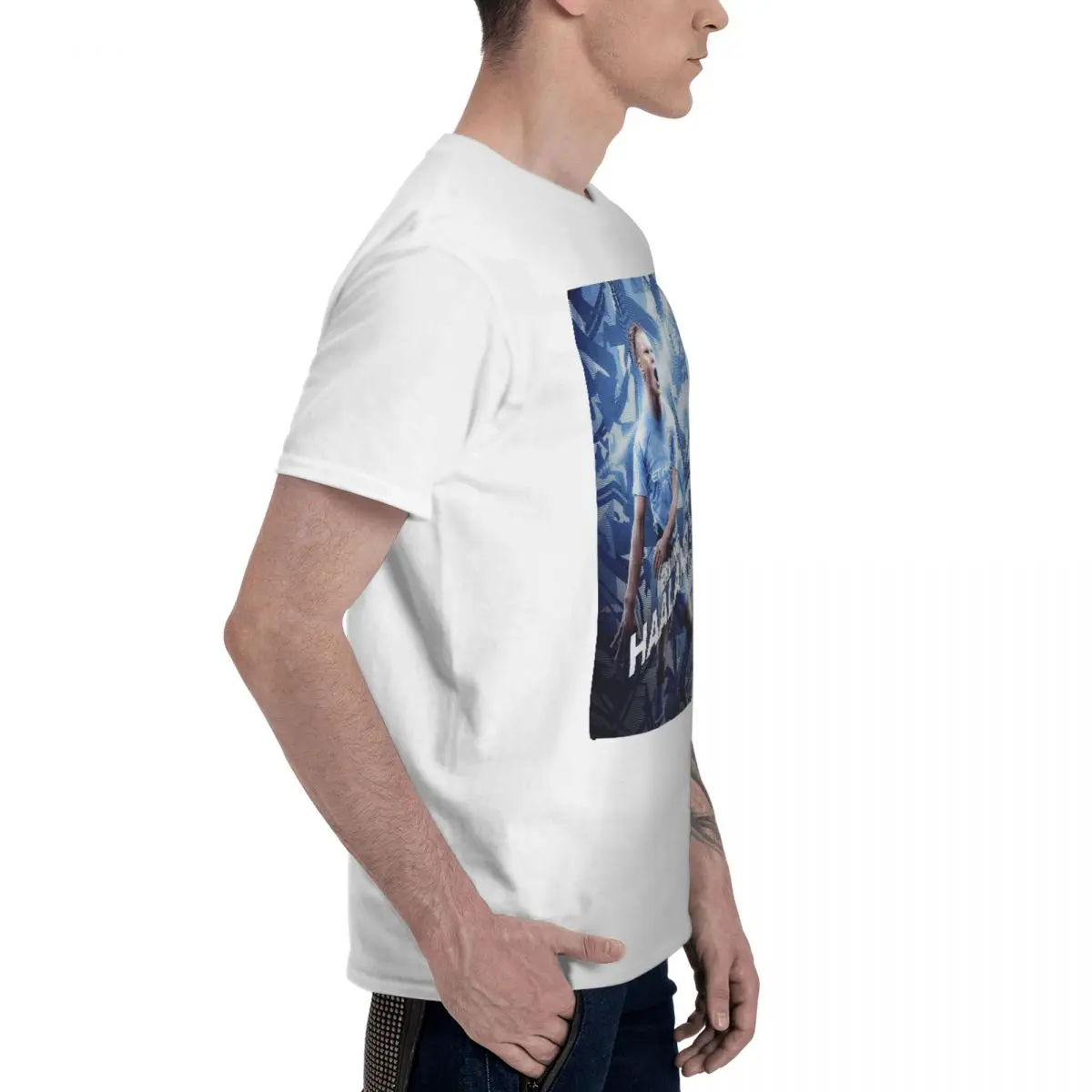 Norway U.K. Erlings And Brauts And Haalands And Hﾥlands Soccer Football Team 19 Movement Top tee Travel Novelty Top quality image 3
