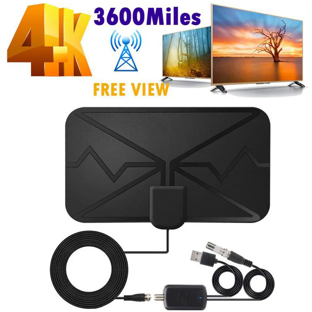 

3600-миллиметровые HDTV-антенны, комнатная цифровая ТВ-антенна, антенна DVB-T2, вещательный приемник местного канала, поддержка 4K UHD 1080P, оптовая продажа