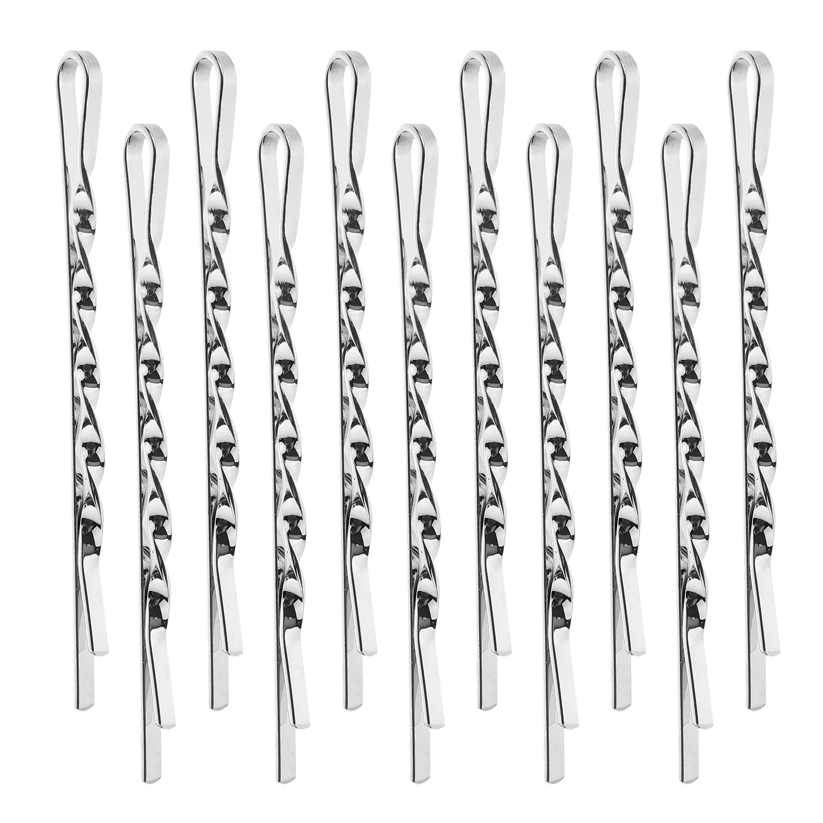 

12Pcs Metal Hair Clips Women Girls Simple Twisted Design Fashion Hairpins for Party Wedding Everyday Use Hair Clip