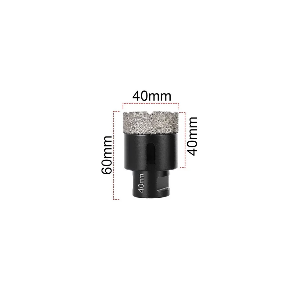 Imagem -04 - Rosca Seco Vácuo Soldada Diamante Broca Núcleo Bit 2068 mm Mármore Vidro Telha Cerâmica Buraco de Perfuração Saw M14