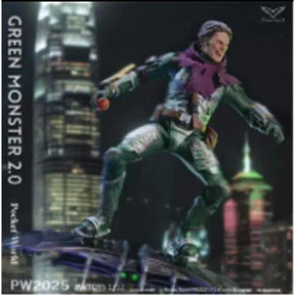 PWTOYS 오리지널 1/12 모바일 인형 군인 휴대용 모델 시리즈 그린 고블린 애니메이션 액션 피규어 모델 장난감 소년을위한 모델 선물