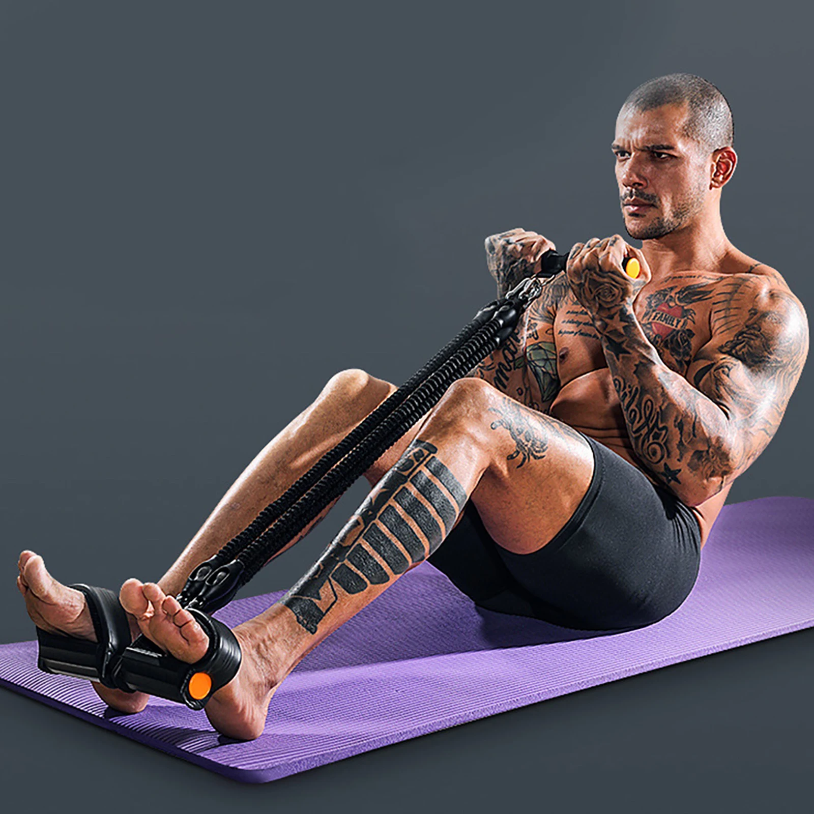 

Abdomen Training Elastic Sit Up Pull Rope For Home Fitness Equipment Stretch Band Resistance Bands Bodybuilding Expander