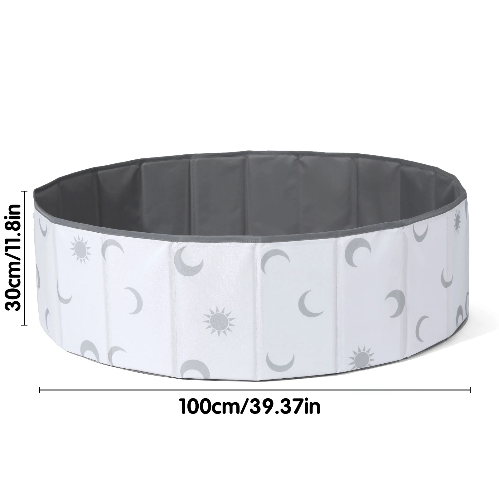 Piscina de bolas plegable con patrón, poliéster duradero, interacción entre padres e hijos, regalos para niños (sin bolas), 1 Uds.