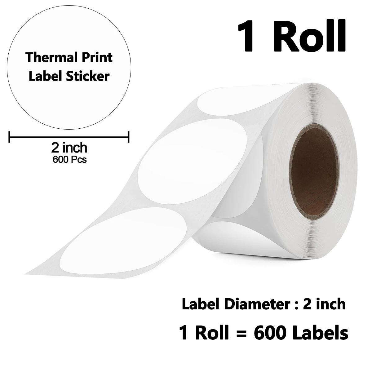 50x50mm holografische zilveren etiketten Directe thermische stickers voor bedankkaart, adres, QR-code voor phomemo 241BT 246S D520