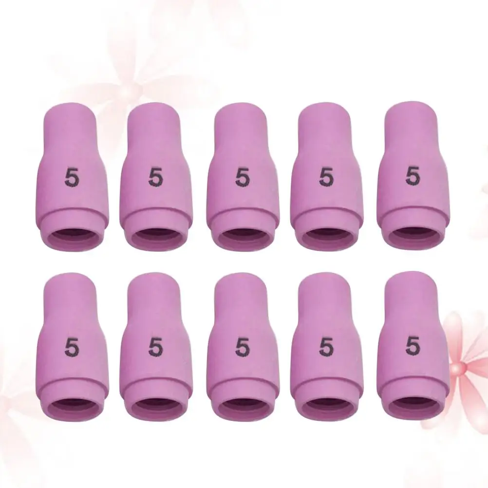 

10Pcs 13N09 Argon Arc Welding Mouth Protective Nozzles Ceramic Nozzles Compatible for Welding Torch -9 -17 -18 -20 -25 -26