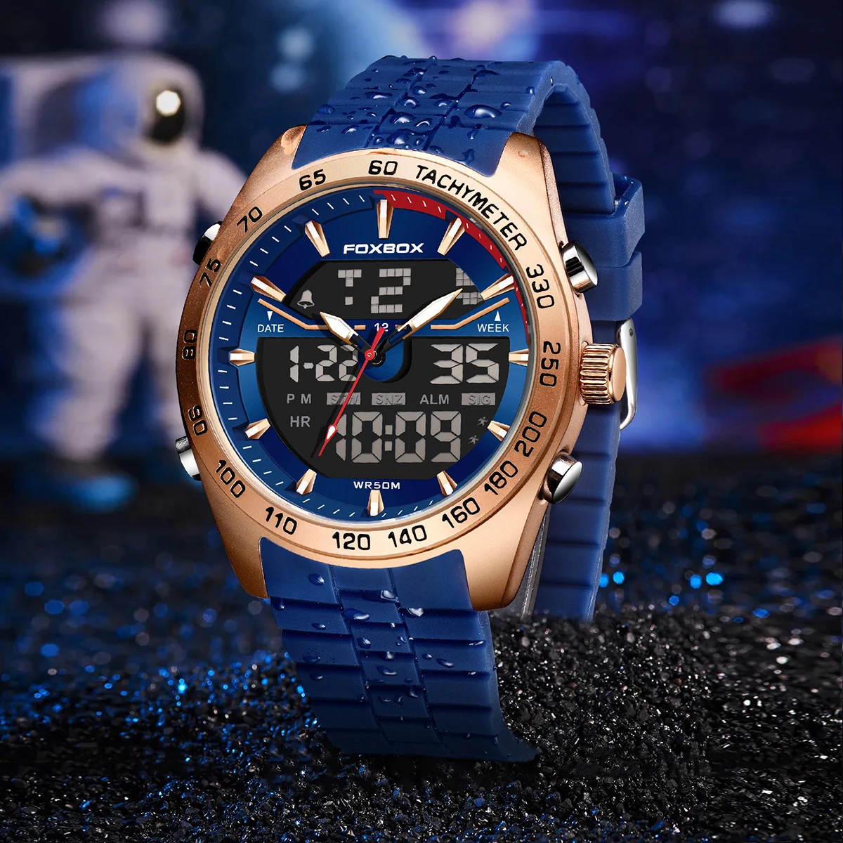 2026 Nuovo Orologio Da Affari Da Uomo FOXBOX Top Brand di Lusso Orologio Digitale Per Gli Uomini di Moda Militare Impermeabile Orologi Da Polso Al Quarzo da Uomo