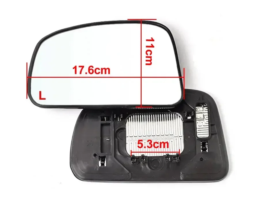 Car Mirrors For Nissan Tiida 2005-2009 Car Accessories Outer Rearview Side Mirror Reflective Glass Lens with Heating