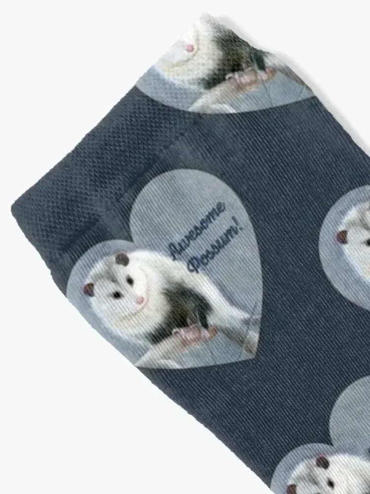 Awesome Possum! Original wildlife artwork. Socks man colored sports and leisure Woman Socks Men's