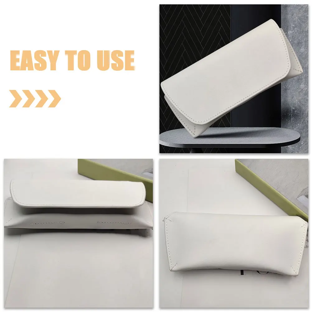 

Stylish Eyeglass Bag with Auto-Closing Snap Multi-Functional Pouch for Glasses Compact Travel Case Protective PVC