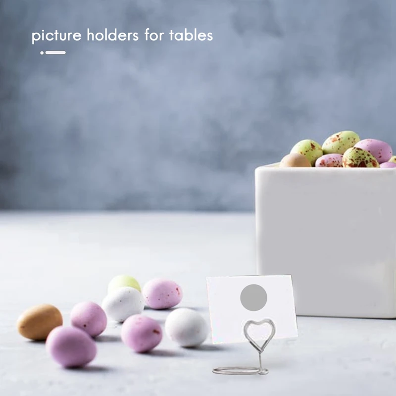 حامل بطاقة مكان الأسلاك ، حامل القائمة ، مقاطع الصور ، الوقوف لحفلات الزفاف ، حفلة عشاء ، 30 قطعة