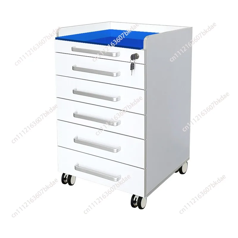 Dental mobile side cabinet Dental medical clinic special wooden cabinet special storage beauty salon workbench trolley