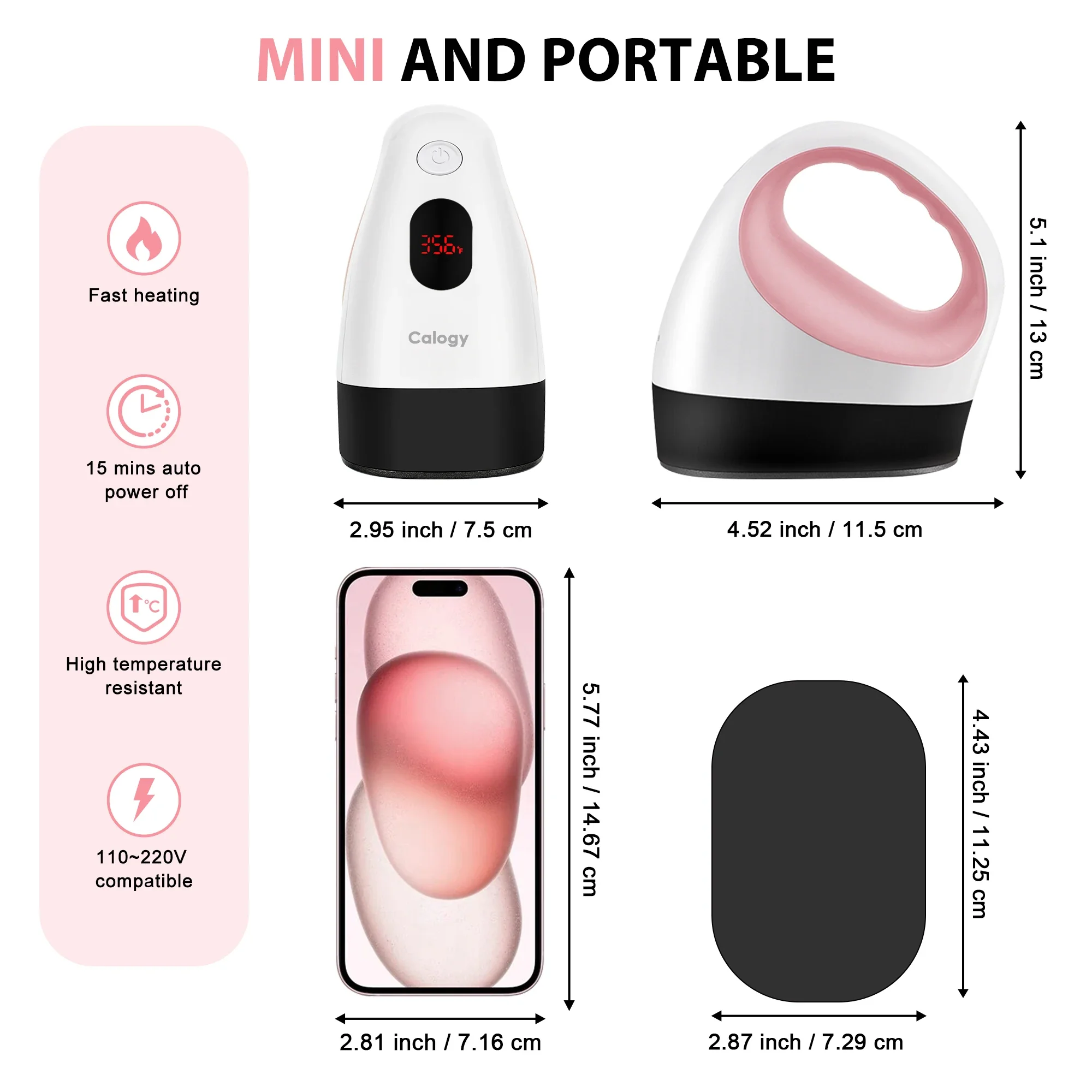 Mini Heat Press Machine T-Shirt Printing Easy Heating Transfer Press Iron Machines Portable Htv Vinyl Projects DIY Home Business - view 6