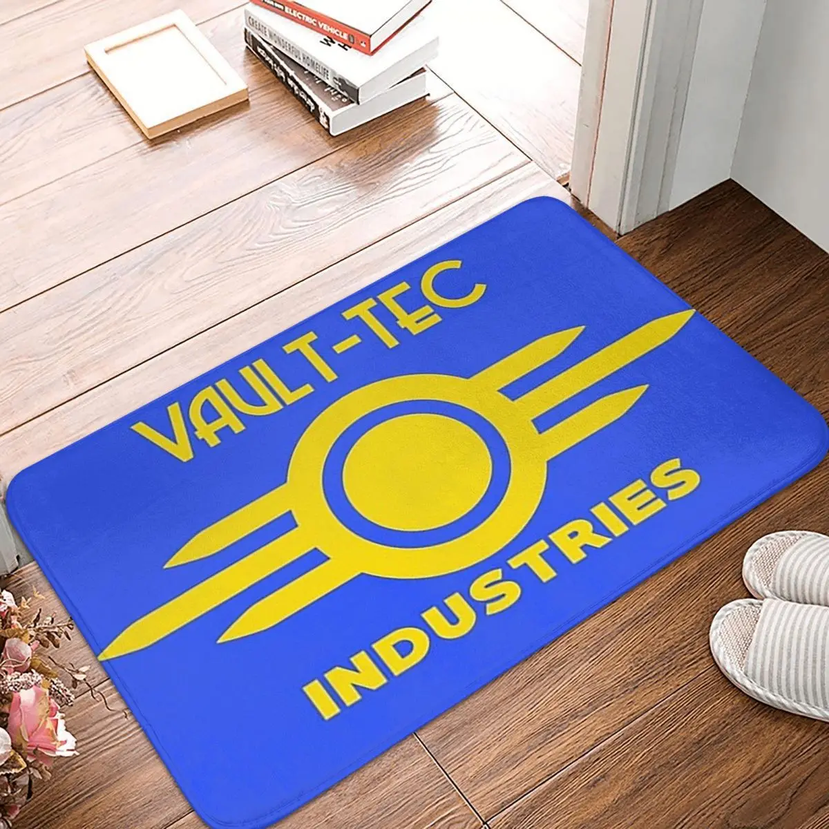 Vault-Tec Industries Yellow Anti-slip Doormat Floor Mat Carpet Rug for Kitchen Entrance Home Bathroom Living room Footpad Mats