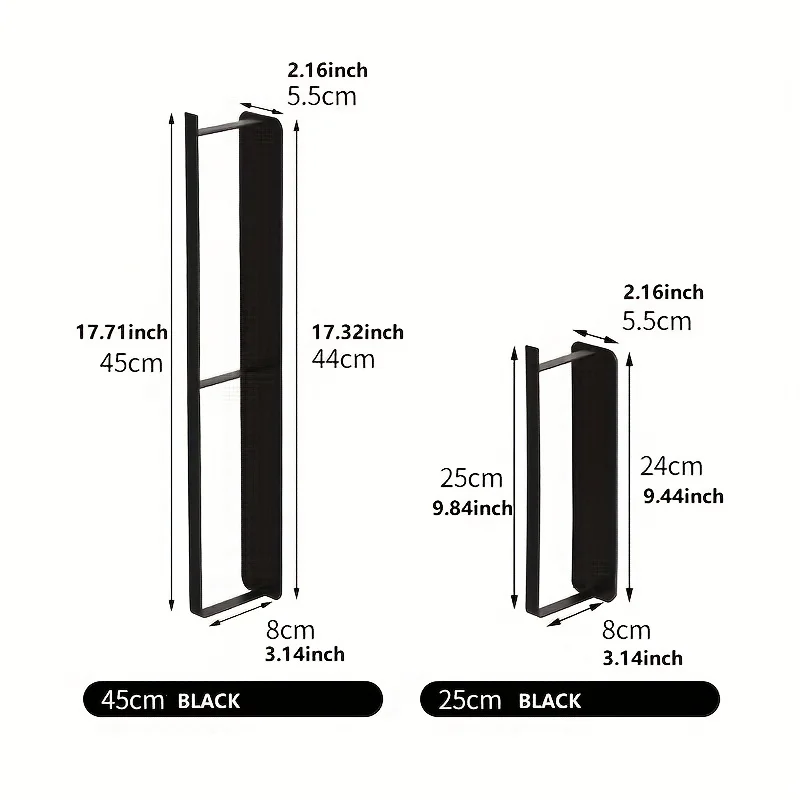 1 Magnetic Clothes Rack, Storage Rack, Washing Machine, Side Space Saving, Wall Mounted Towel Rack for Increased Storage Space