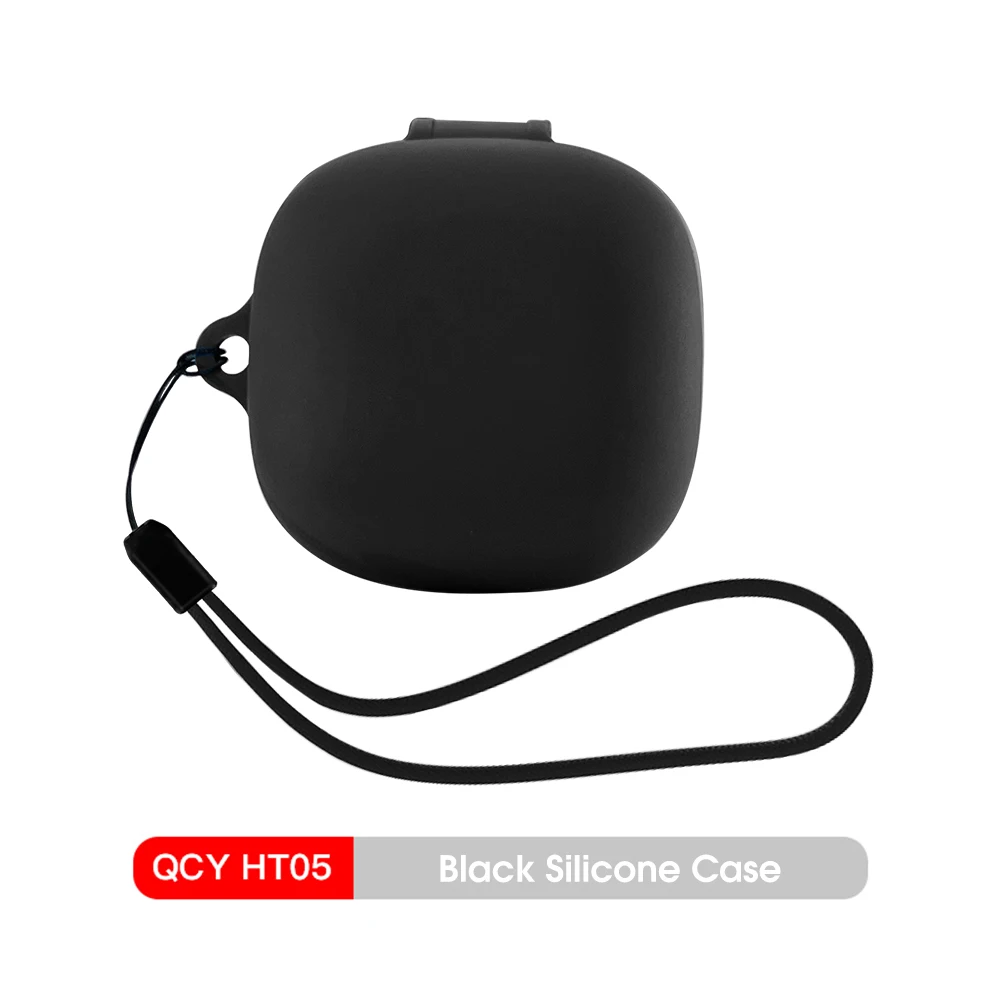 Qcy Ht05 Draadloze Oortelefoon Zacht Siliconen Hoesje Qcy Ht05 Melobuds Anc Hoofdtelefoon Beschermhoes Met Riem Oordopjes Reinigingssets