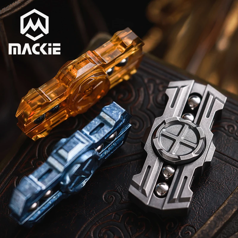 MACKIE EDC 聖剣 2 ページ機械式金属回転ブラックテクノロジーフィジェットスピナー減圧デスクトップおもちゃ