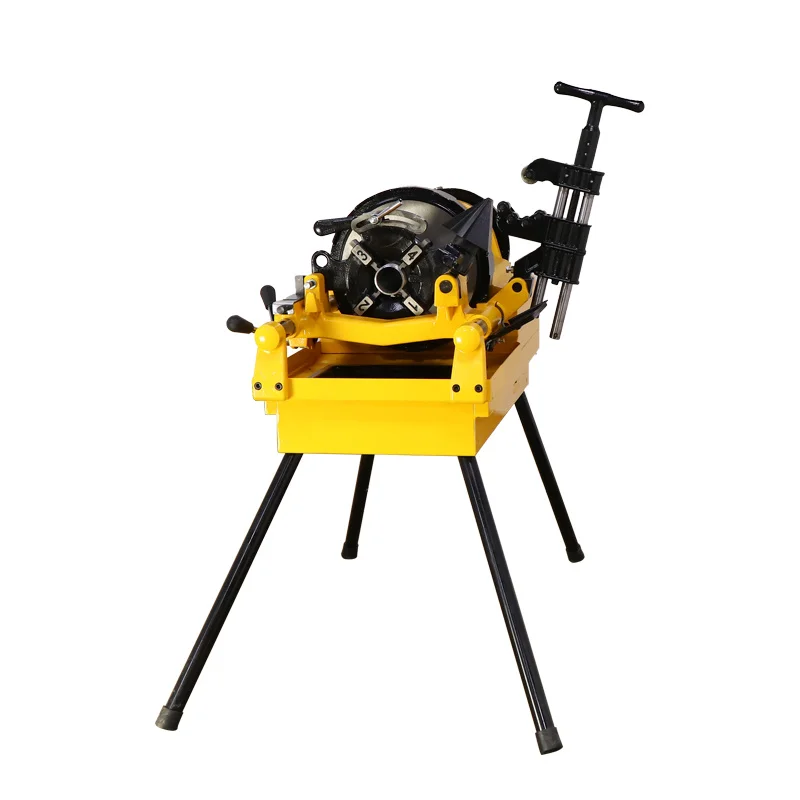 Industrial Grade SQ100A Electric Threading Machine 12-100mm NPT/BSPT Pipe Cutter/Reamer Included Quiet Induction Motor