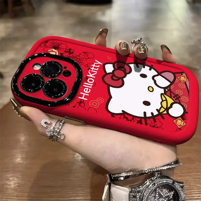 Sanrio анимация Hello Kitty мультфильм kawaii 16promax iphone15 все включено 13/12/14/x защитный чехол для мобильного телефона оптом Sanrio анимация Hello Kitty мультфильм kawaii 16promax iphone15 все включено 13/12/14/x защитный чехол для мобильного телефона оптом