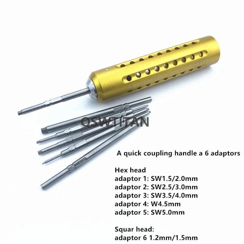 Bone Screw Drivers Hex Screwdrivers Star Screw Drivers Quick Coupling Handle Orthopedic Surgical Instrument