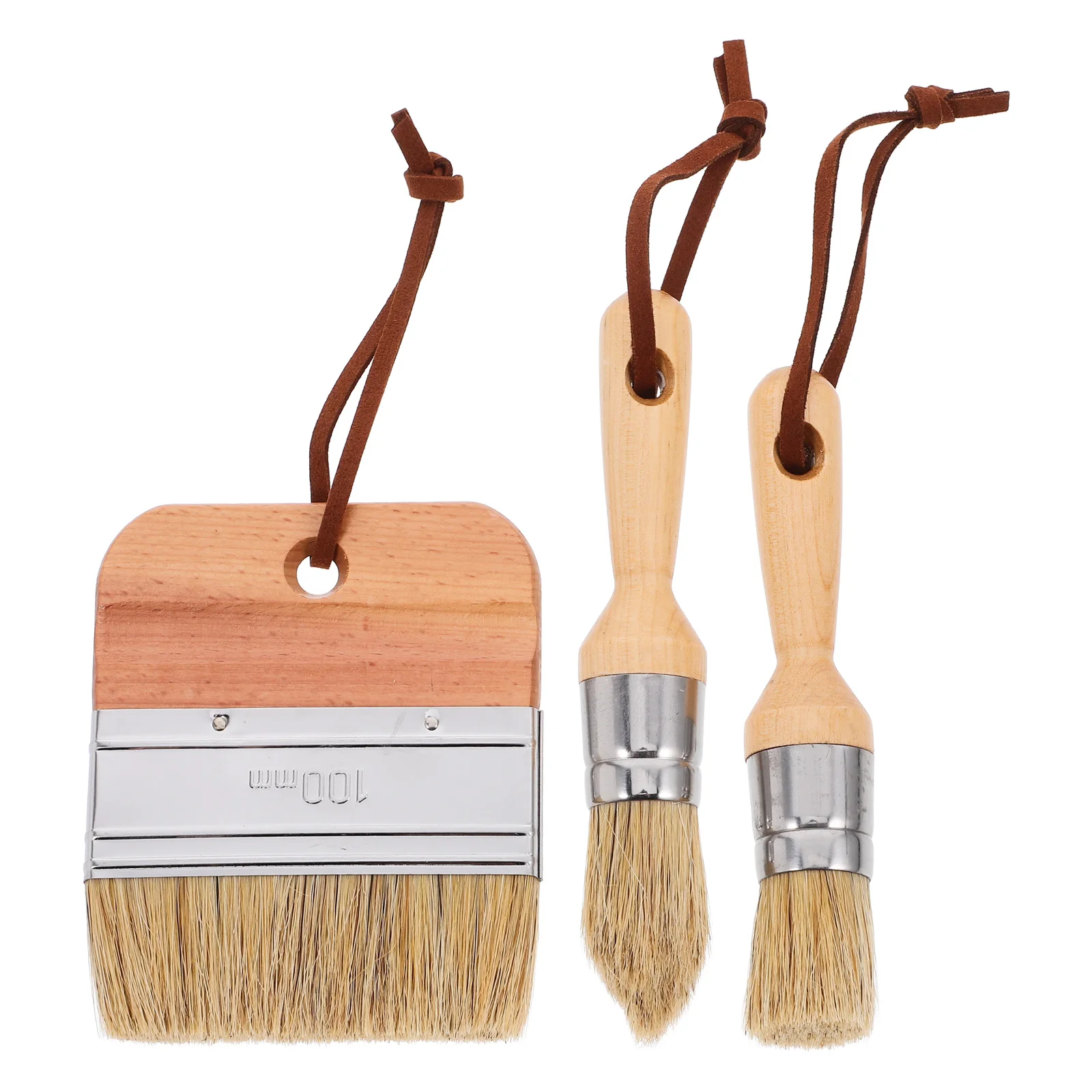 

3 Pcs Brush Set Artist Paint Household Draw Supplies Blending for Acrylic Painting Bristle Hair Daily