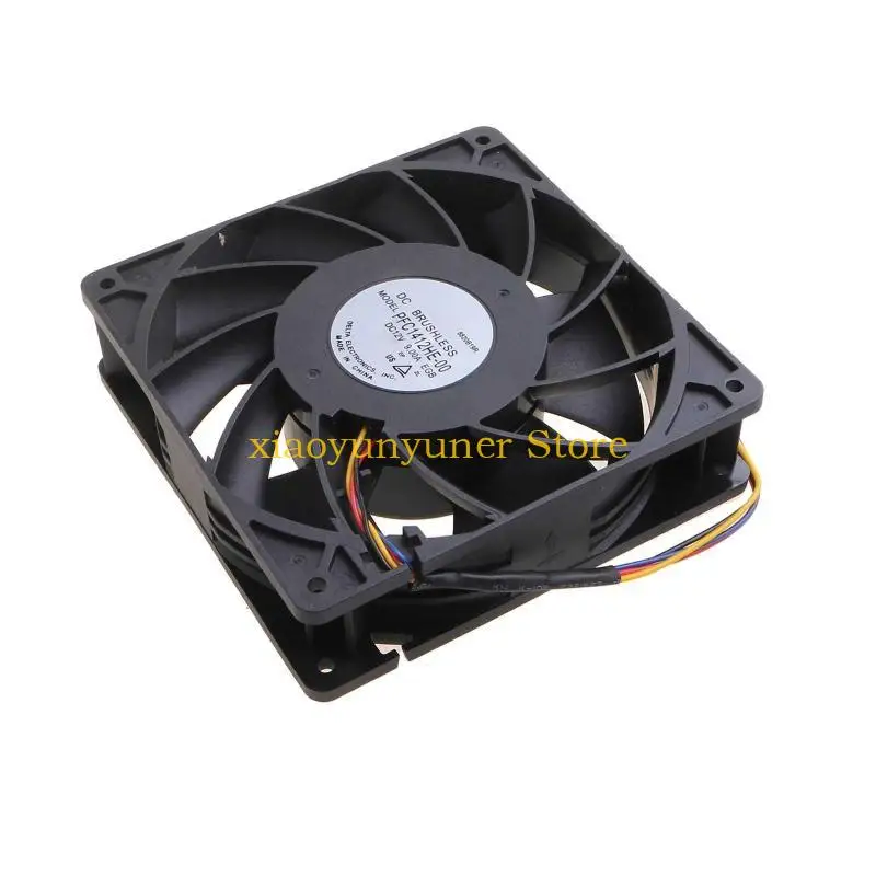 P9JB 140x140x38mm 12v Ball Bearing Fan for Delta PFC1412HE-00 140mm High 7000RPM Speed Air FLow Miner Dual Ball Cooling Fans