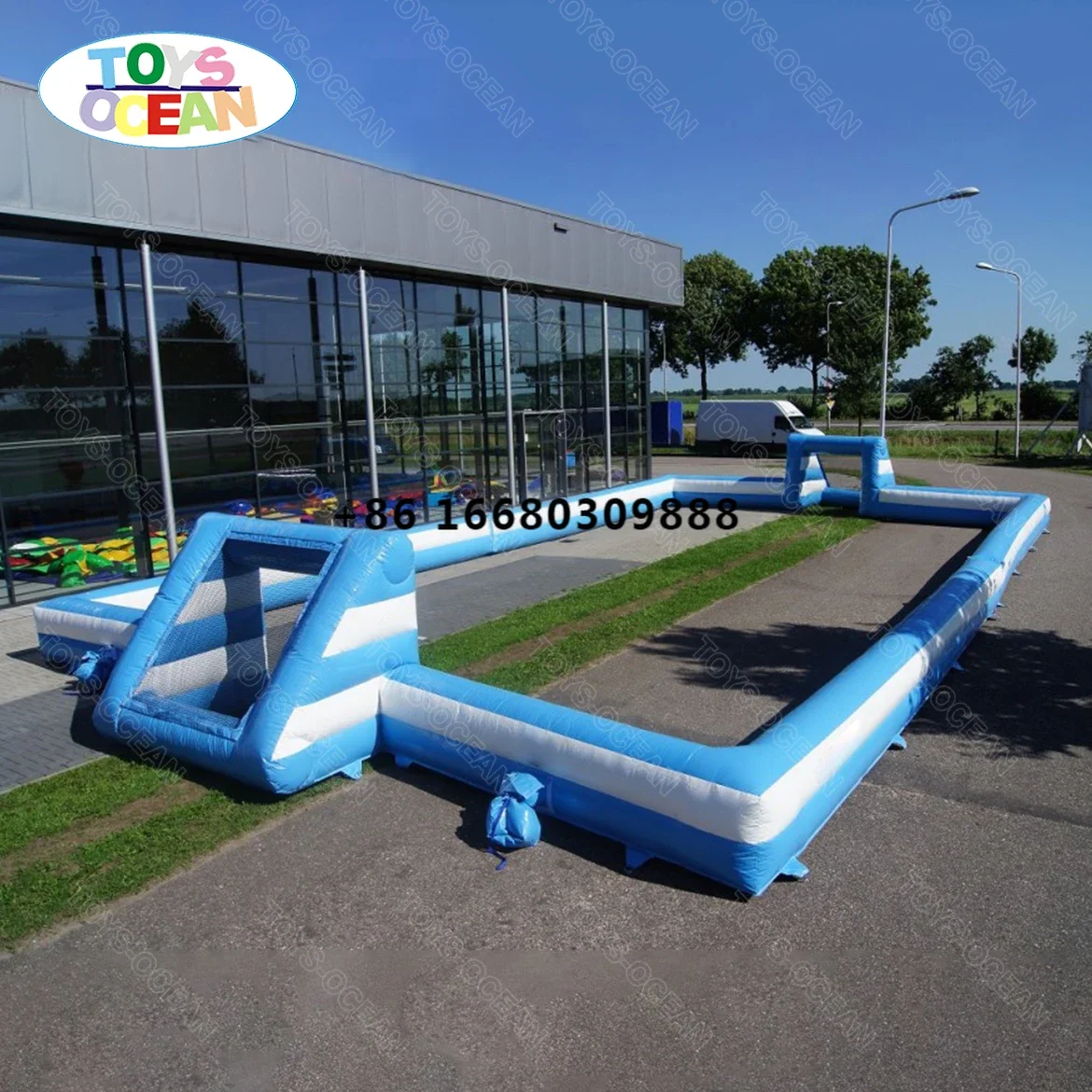 New style customized adult children football field outdoor inflatable football field football soccer